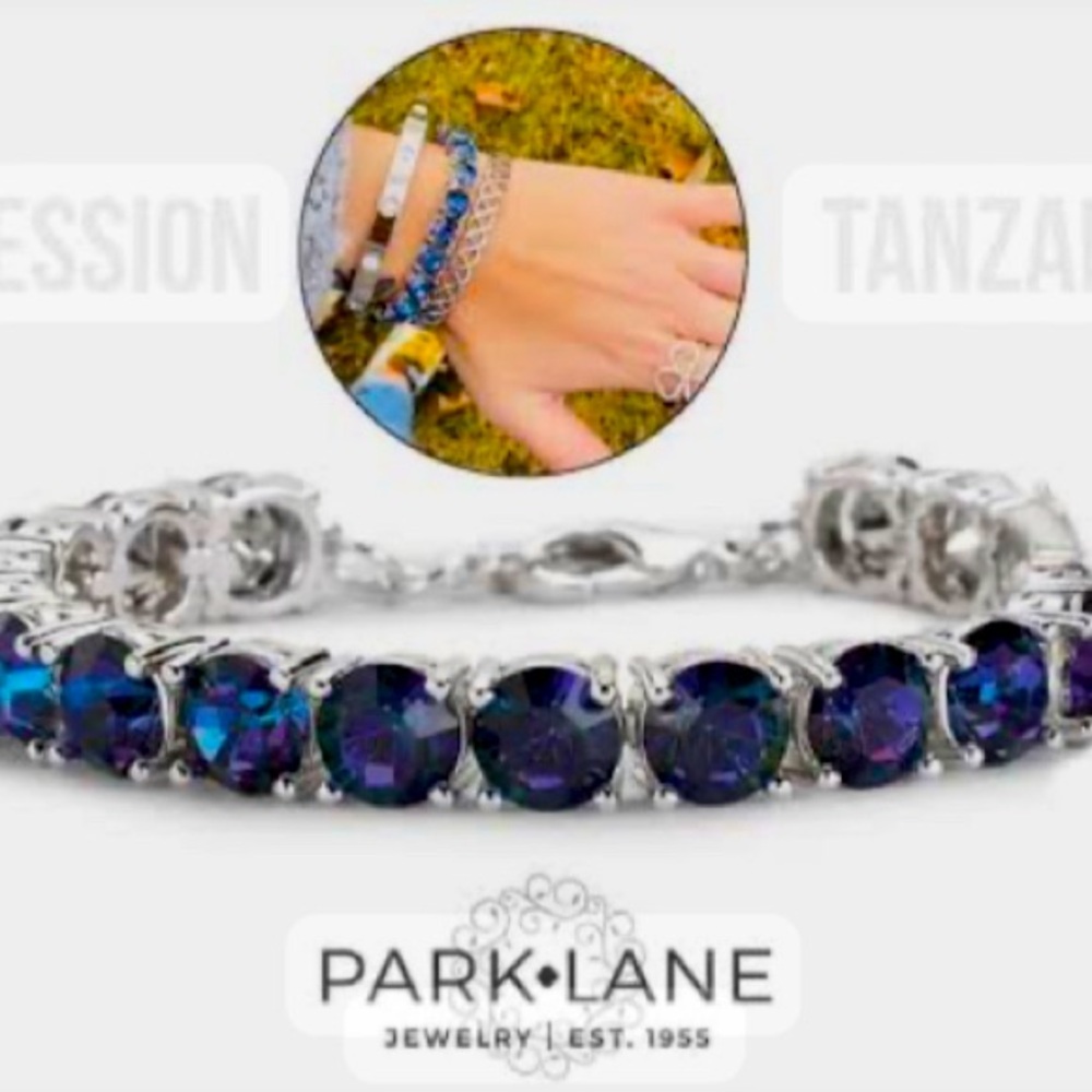 RARE Park Lane “Tanzanite” Impression Bracelet